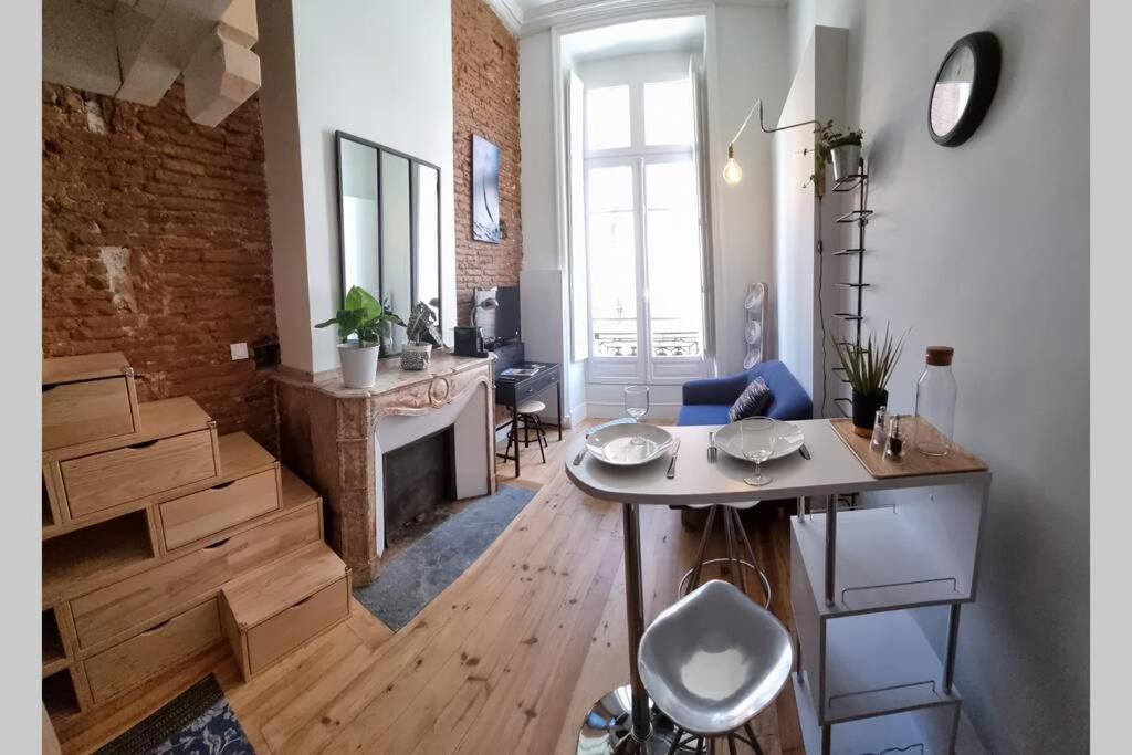 T1 Bis Cosy- Hypercentre - Clim - Metro - Wifi Apartment Toulouse Bagian luar foto